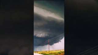 Epic storm structure with a rapidly rotating feature in the base. Texas Panhandle in June = wow.