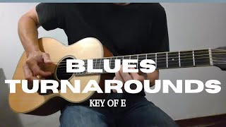 Learn 3 classic blues guitar turnarounds (E) | Acoustic blues turnaround lesson