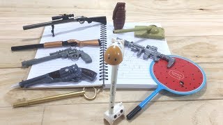 Back to school với 10 Mẫu viết bi độc lạ hình súng | hưu xe tăng | lựu đạn