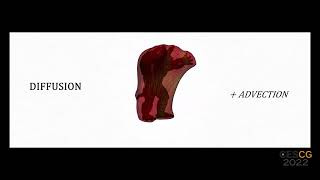 Advection Driven Shrink Wrapping of Triangulated Surfaces