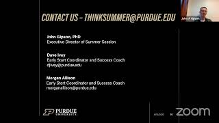 Purdue Early Start Webinar (4/13)