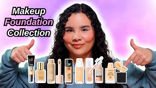 MAKEUP FOUNDATION COLLECTION | RANKING FROM WORST TO BEST |DRUGSTORE AND HIGH EN