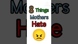 8 Things Mothers Hate! (Emoji version) #animation #emoji #mother