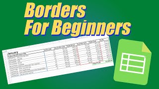 Google Sheets Border Basics - How to Add Borders
