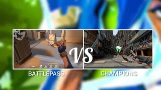New Battlepass Karambit animation VS Champions Karambit || Valorant