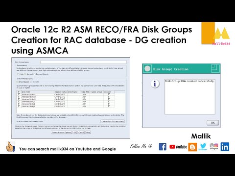 Oracle 12c R2 ASM RECO/FRA Disk Groups Creation for RAC database - DG creation using ASMCA