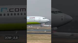 또다시 결항 지연이 생기는 제주공항  ￼활주로 Jin Air Boeing 737-900 #제주공항