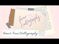 Basic faux calligraphy Tutorial | Learn how to  calligraphy for beginners with normal pens