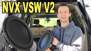 NVX VSW V2 Subwoofer Review! (VS-Series) Budget Banger!