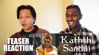Kaththi Sandai Teaser Trailer reaction by Stageflix