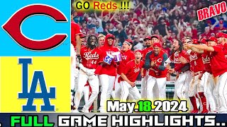 Reds vs Dodgers (05/18/24))[6-9th/FINAL INNINGS] Game Highlights | MLB Season 2024