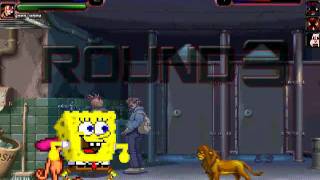 TheMattalocalypse Random Mugen Battle - 578 - SpongeBob/Ren VS. Team Disney (4)