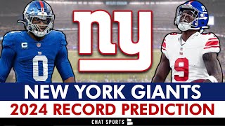 New York Giants Record Prediction For 2024 NFL Season