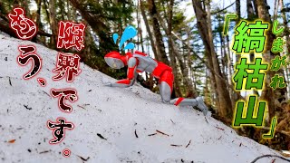 【縞枯山】一本道の雪道がこんなに辛いなんて・・・。