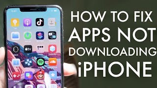How To FIX iPhone Not Downloading Apps! (2021)