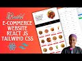How To Create Complete Ecommerce Website Using React JS & Tailwind| Ecommerce Website Using React JS