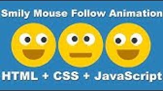 Animated Eyes Follow Mouse Cursor, Javascript Mousemove, CSS JavaScript Animation