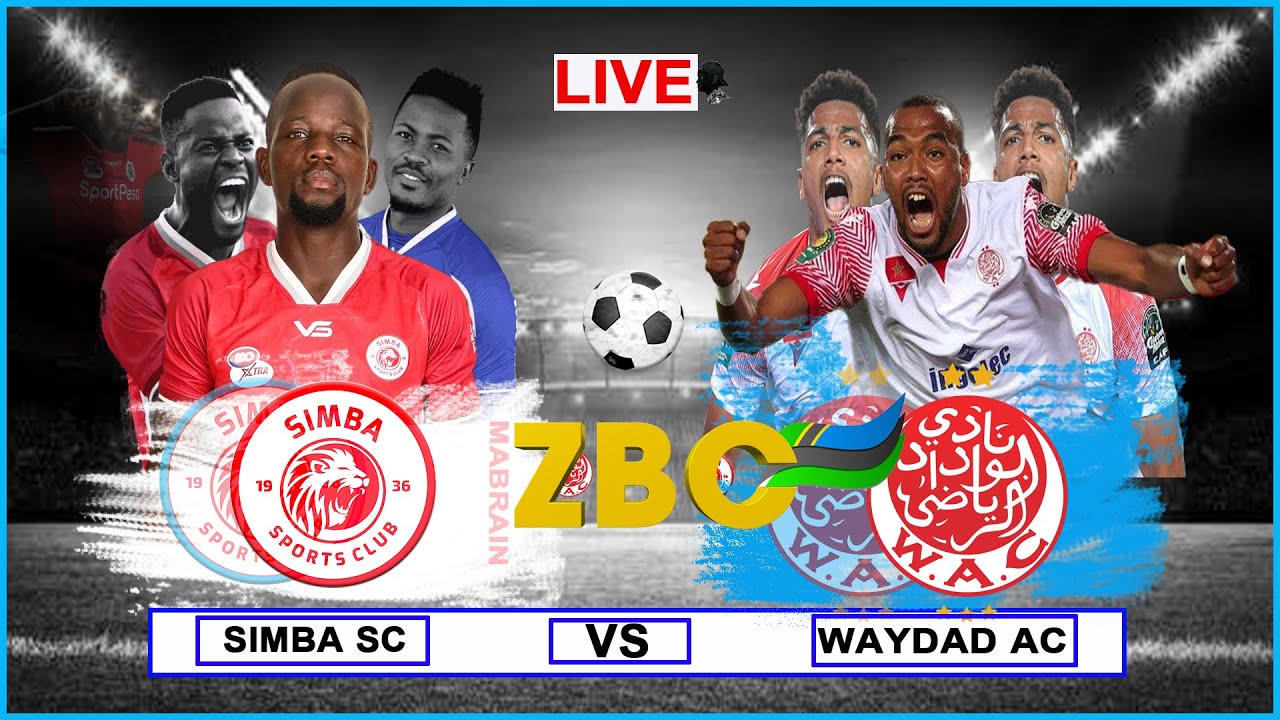 🔴 # WYDAD CASABLANCA VS SIMBA SC | CAF CHAMPIONS LEAGUE 2022/2023 - YouTube