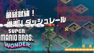 【ﾏﾘｵﾜﾝﾀﾞｰ】最終試練！爆走！ダッシュレール W3 オーゴン滝 スーパーマリオブラザーズワンダー Super Mario Bros. Wonder