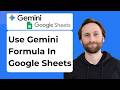 How to Use Gemini Formulas in Google Sheets [2026 Guide]