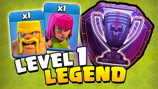 World Record for Level 1 Troops in Legend League!