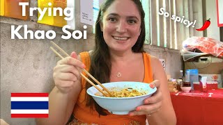 Trying KHAO SOI in CHIANG MAI for the first time |  Thailand | Netflix recommended