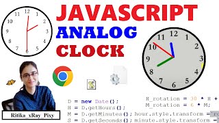 Easy JavaScript Analog Clock || Step-By-Step || ~xRay Pixy