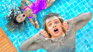CRAZY WATERPARK ADVENTURE || Cool and Funny Situation in Aquapark by 123 GO! Genius