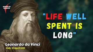 Leonardo da vinci quotes - Words of Wisdom