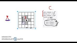 Robot Algorithm Example AP CSP Exam Practice