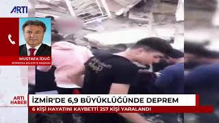 İzmir’deki depremle ilgili son gelişmeleri Bornova belediye başkanı Mustafa İduğ aktarıyor