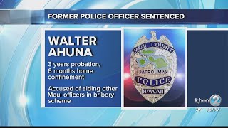 Former Maui police officer gets probation for his role in bribery scheme