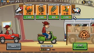 Hill Climb Racing 2 #1 Scooter by Car for Kids