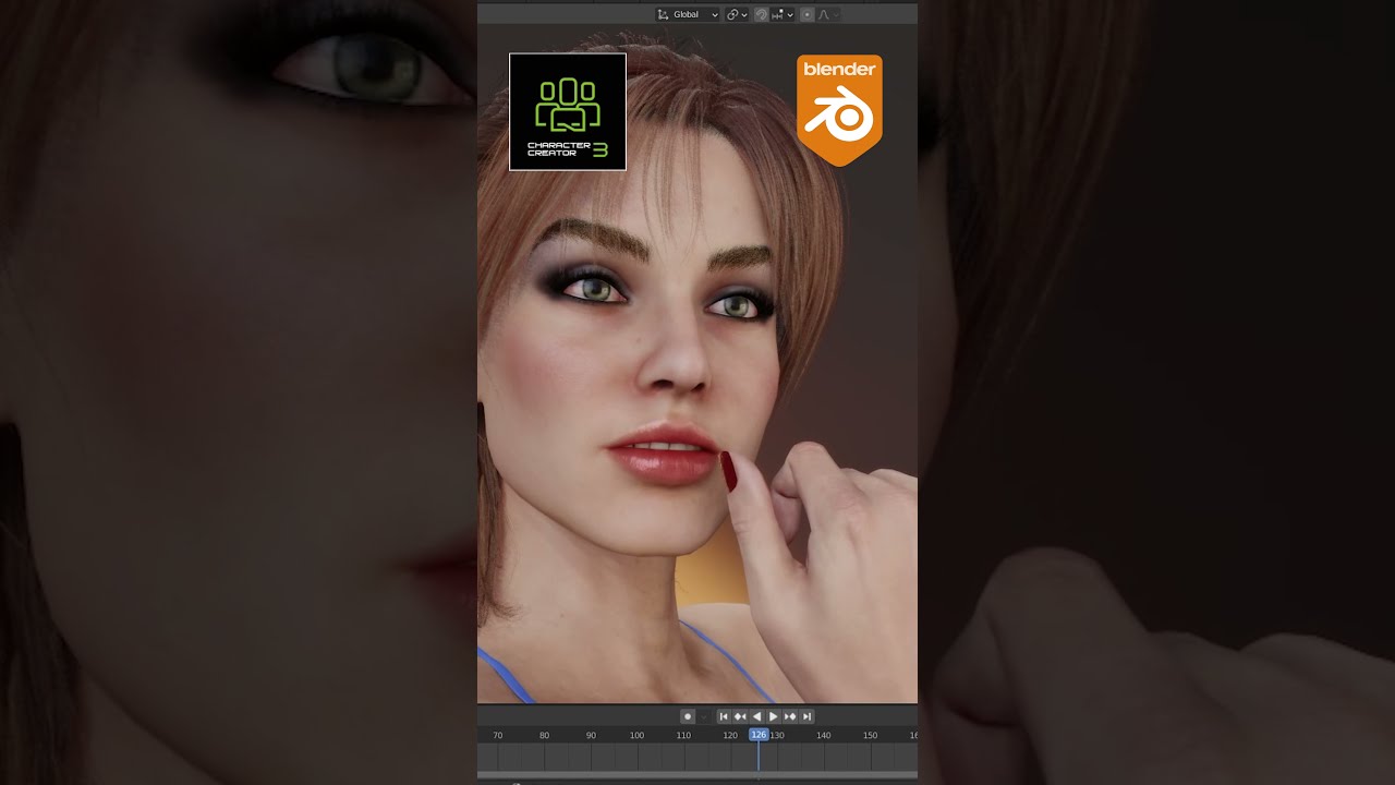 Character Creator To Blender | CC3 Tools Free Addon #shorts - YouTube