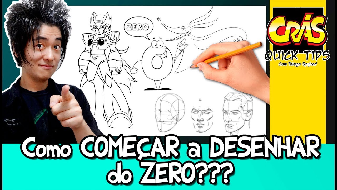 Como COMEÇAR A DESENHAR Do ZERO? - Crás Quick Tips - YouTube