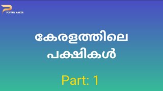 Kerala birds കേരളത്തിലെ പക്ഷികൾ ..