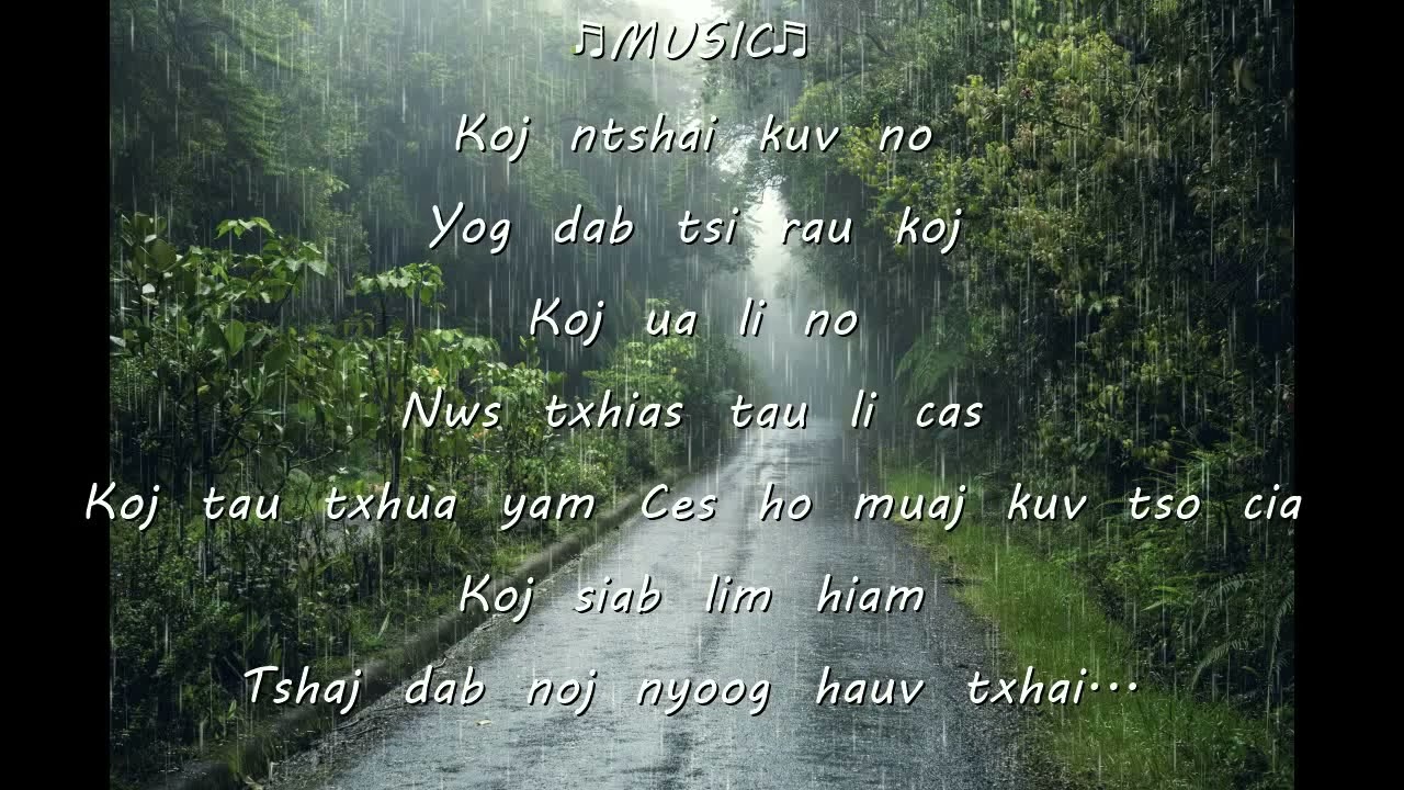 Muaj Kub Yaj Phuam So Kua Muag Karaoke - YouTube