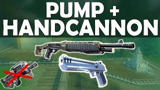 PUMP + HANDCANNON | NO SMG CHALLENGE IN SCRIM GAME! INTENSE \u0026 FUNNY-(Fortnite Battle Royale)