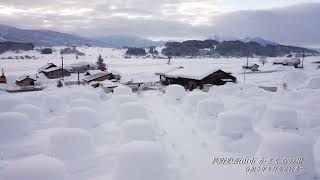 【ドローン】長野県飯山市 かまくらの里（ドローン）