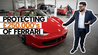 HOW FERRARI OWNERS PROTECT THEIR £20K PAINTWORK | DETAILING \u0026 XPEL PPF (PAINT PROTECTION FILM)