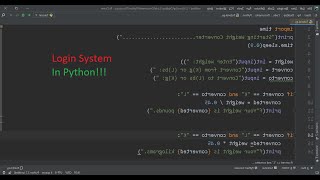 Coding Timelapse - Creating a login system in python