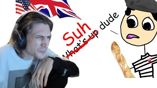 xQc Reacts to Casually Explained The English Language