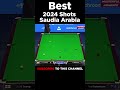 2024's Most ASTONISHING Saudi Arabia Snooker Masters Shots!  #snookerism #shorts #snooker #wst