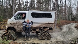 Camping at Abandoned Alaskan Homestead with Modified Off-Road Kei Truck