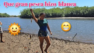 Vean 😱la pesca que a trapo🤣🤣 blanca (:CHICAS DE CAMPO 503:)