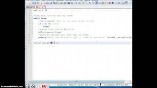 Learning Python Level 4.1: Shopping List