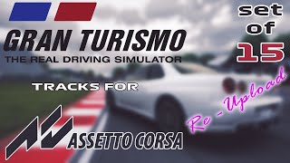 TAKE #2 - Gran Turismo Tracks for Assetto Corsa - Set of 15 | Multiple Authors | ABG