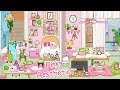 Miga World PINK AESTHETIC DECORATIONS IDEAS💖🏡|PINK HOUSE DESIGN| Miga town |tocaboca|Avatar world