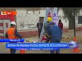 trujillo retiran propaganda política en postes de electricidad