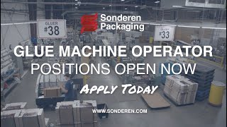 Hiring! Glue Machine Operator